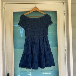 NWOT Smocked top Speed Limit MPH denim dress